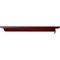 Ekena Millwork Heaton Hidden Support Steel Bracket w/ 16" Support Depth, Hammered Bright Red 3"W x 20"D x 2"H BKTM03X20X02HEHRE - alternate 2